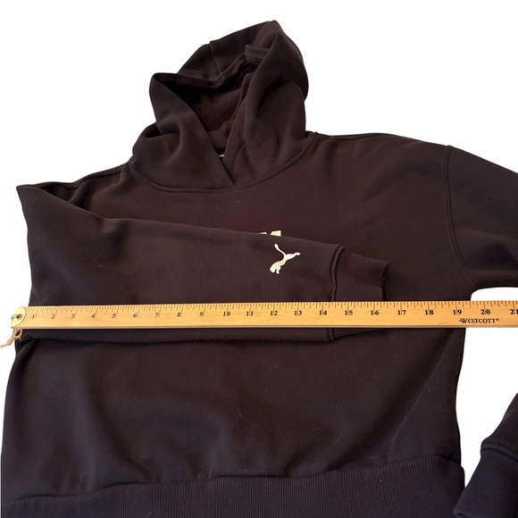 PUMA Women's  BMW M Motorsport Essentials Logo Cropped Hoodie-Size Medium - Picture 10 of 11